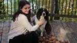 Hannah de Roux and her dog, Brady (Source: Hannah de Roux)