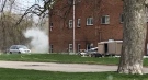 Smoke billows from an apartment fire on King Edward Avenue in London, Ont. on Wednesday, April 21, 2021. (Source: London Fire Department / Twitter)