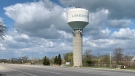 The Maidstone Water Tower in Lakeshore, Ont. is seen Thursday, April 22, 2021. (Chris Campbell / CTV Windsor)