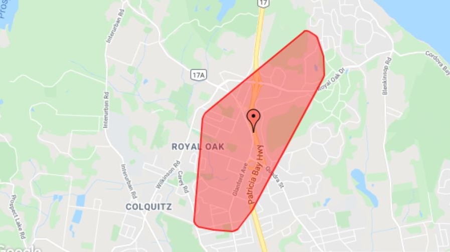 Saanich outage