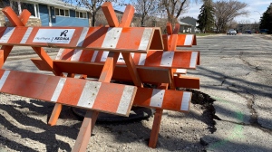 8th Avenue North in Regina was voted the second worst road in the province (Gareth Dillistone/CTV Regina)