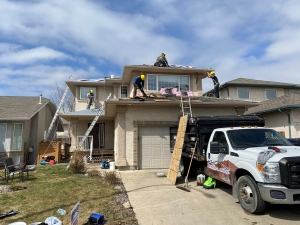 The Bryanton family received a new roof from Regina Trades & Skills Centre and Wheatland Roofing (Gareth Dillistone/CTV Regina)