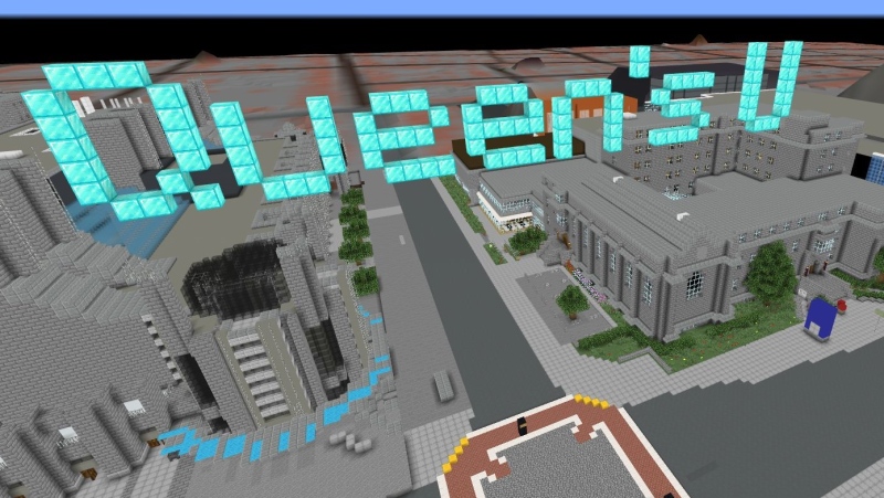 The Queen’s University Minecraft campus (photo provided by Queen’s University).