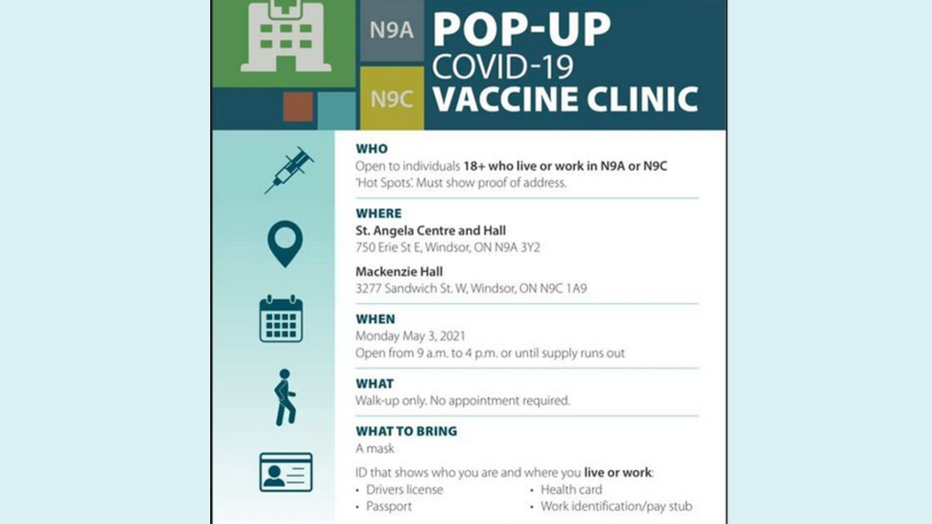 Pop-up Vaccination Windsor Essex
