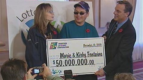 Marie and Kirby Fontaine are the winners of Manitoba's largest lottery.