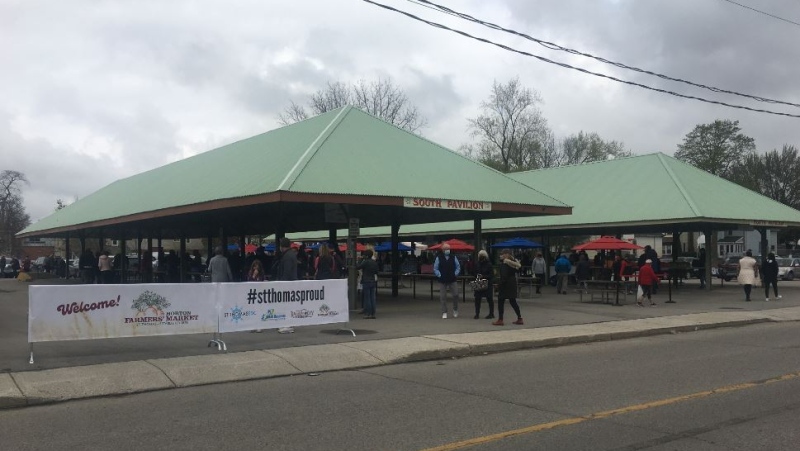 Horton Market in St. Thomas, Ont. on May 8, 2021. (Brent Lale/CTV London)