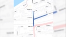 Lane restrictions begin on Monday May 10, 2021 (Source: City of London)