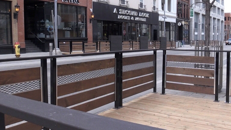 Pop-up patios being installed despite restrictions