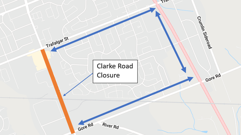 Clarke Road closure 