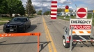 Chatham-Kent police and the OPP Explosive Device Unit had a section of Park Avenue closed to investigate a suspicious package in Chatham, Ont. on Monday, May 10, 2021. (Angelo Aversa/CTV Windsor)