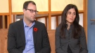 Noel Biderman, founder of AshleyMadison.com and his wife Amanda speak with Canada AM on Tuesday, Nov. 10, 2009.