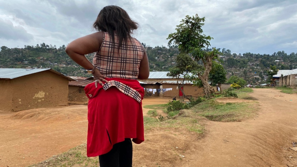 Shekinah near her home in Beni, Congo