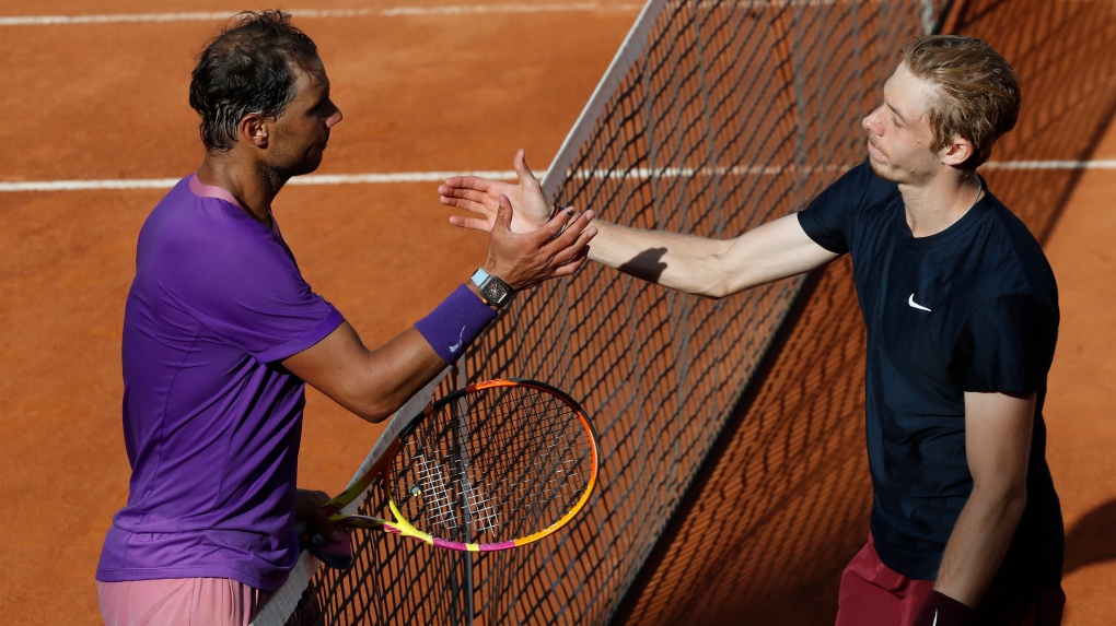 Rafael Nadal and Denis Shapovalov