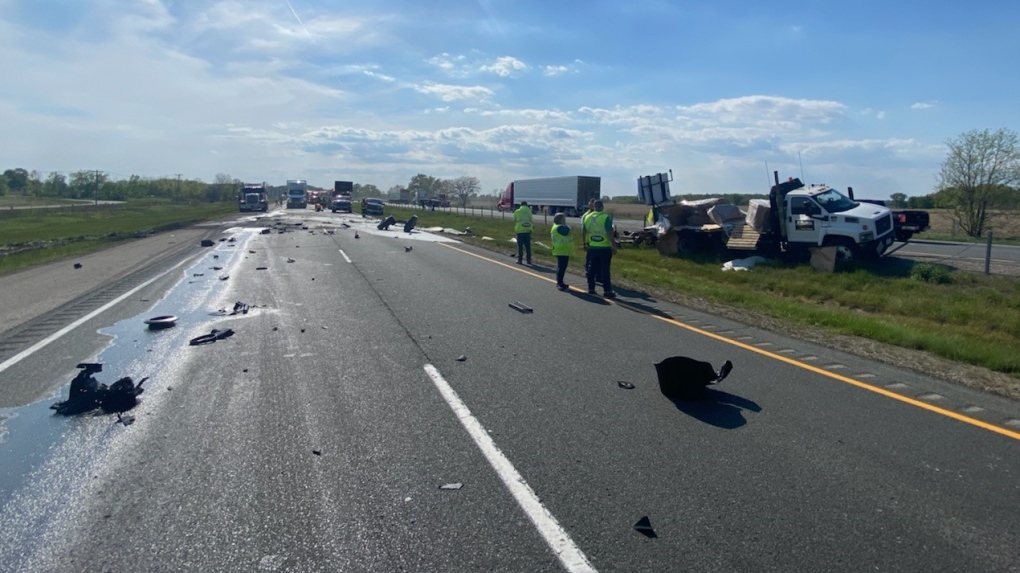 Crash on Highway 401