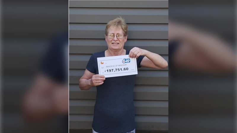 Manon Magee, a Windsor factory worker, won the LOTTO 6/49 second prize in the March 24 draw. (courtesy OLG)