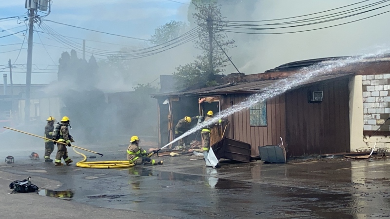 Firefighters responded to the fire at 285 Inshes Ave. in Chatham-Kent on Wednesday, May 19, 2021. (Courtesy Chatham-Kent Fire).

