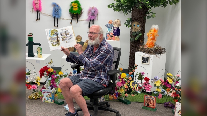 The original puppets, and a recreated ‘Poetree’, from the children’s program ‘Poetree and Friends’ are on display in the Community pARTners Gallery until the end of June. (Kaylyn Whibbs / CTV News Regina) 