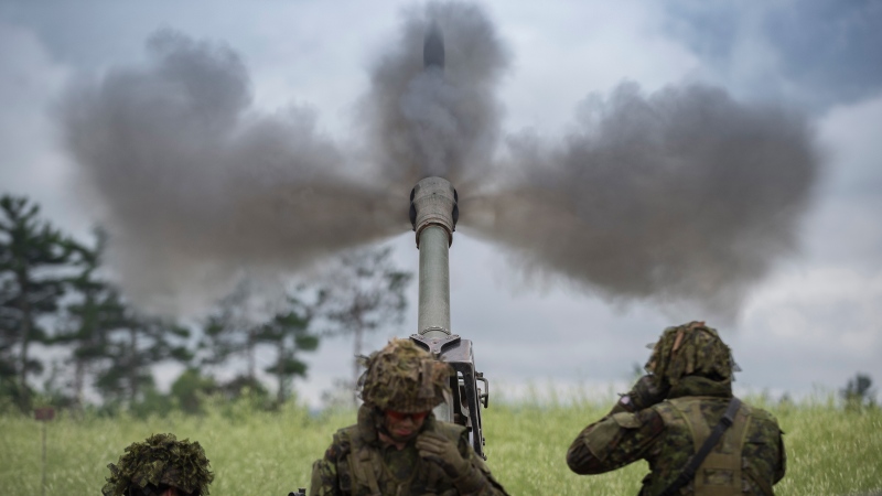 Members of the Royal Canadian Artillery School participate in Exercise Common Gunner in July 2018, when the offences occurred at CFB Gagetown in New Brunswick. (Cpl. Genevieve Lapointe/DND Canada) 
