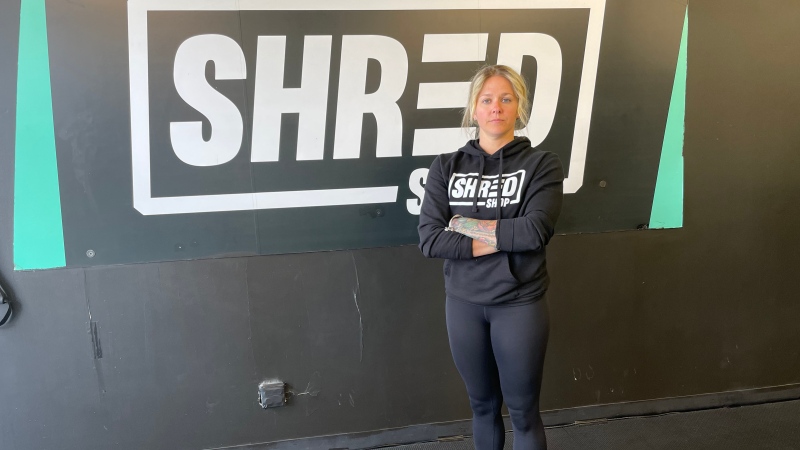 Shred gym owner Sawyer Telegdy in Windsor, Ont. on Friday, May 21, 2021. (Melanie Borrelli / CTV Windsor)