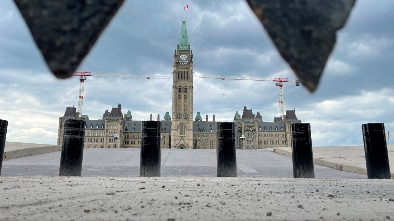 Parliament Hill is seen in this photo taken on May 26, 2021. (Photo by CTV News' Jeff Denesyk)