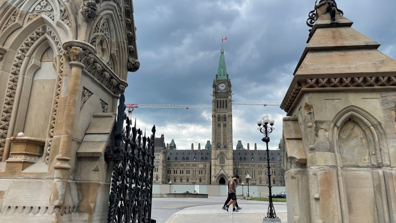 Parliament Hill is seen in this photo taken on May 26, 2021. (Photo by CTV News' Jeff Denesyk)