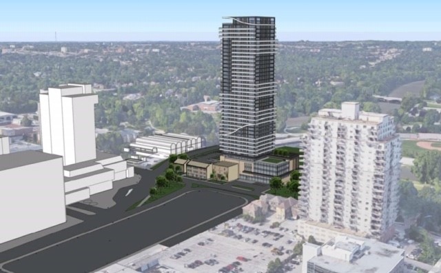 Proposed 40-storey riverfront building at 435-451 Ridout St. in London, Ont.
