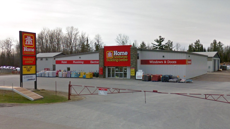 The Renfrew County and District Health Unit has ordered Olmstead's Home Hardware in Cobden, Ont. to close for indoor shopping after not following COVID-19 rules. (Google Street View)
