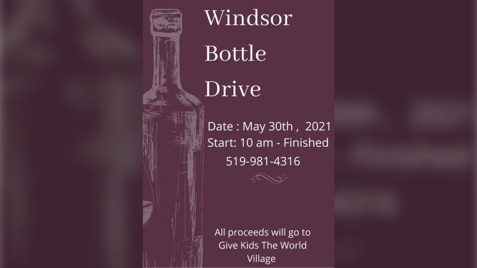 bottle drive fundraiser