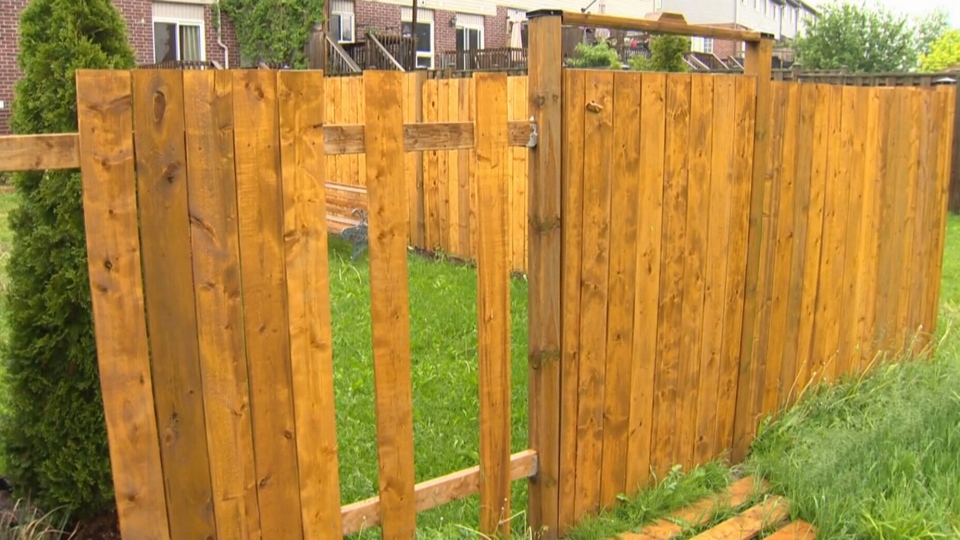 Kitchener family has pieces of fence stolen