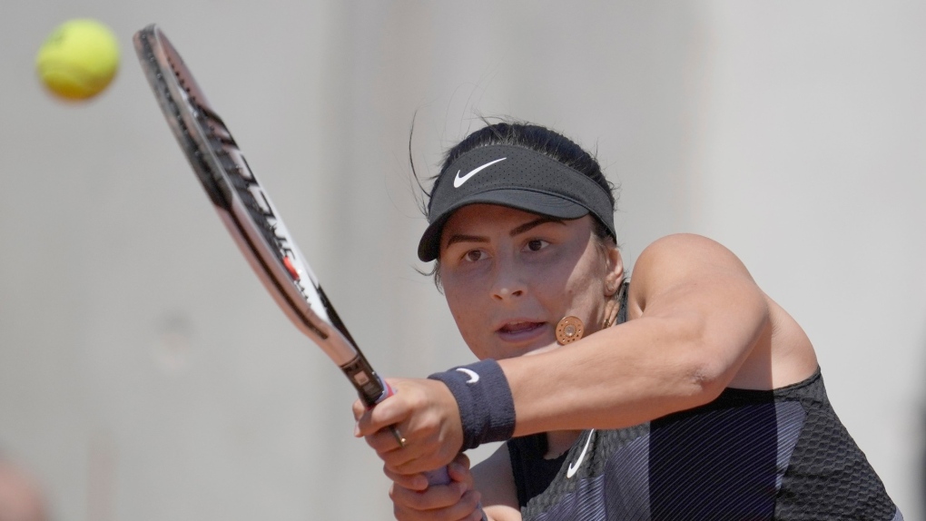 Bianca Andreescu at the French Open
