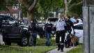 Windsor police attended an incident in the 3400 block of Cross Street in Windsor, Ont.  on Saturday, May 29, 2021. (courtesy OnLocation/Twitter)