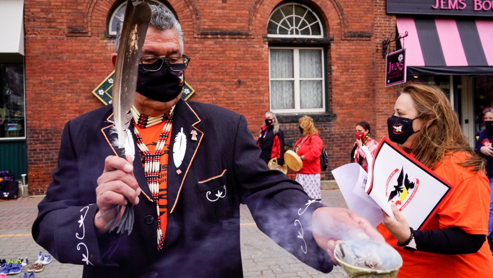 Smudging ceremony in Charlottetown 