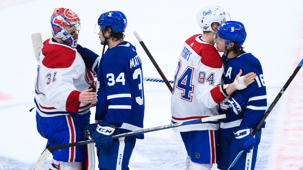 Habs shake hands with Leafs after win