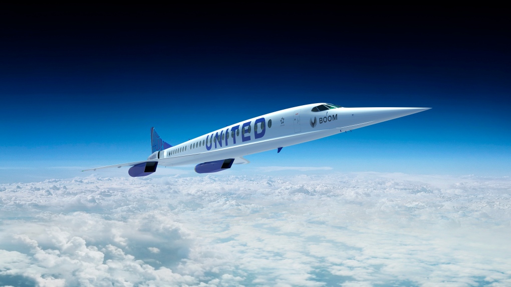 United Airlines Boom Supersonic Overture jet