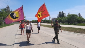 File image of the MMIWG awareness walk from Selkirk to Winnipeg, June 5 (Source: Dan Timmerman, CTV News)