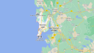 This image shows Mumbai, India, on Google Maps.
