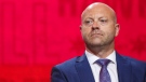 In this 2019 file photo, Chicago Blackhawks' Stan Bowman attends the NHL hockey team's convention in Chicago. (AP Photo/Amr Alfiky, File)