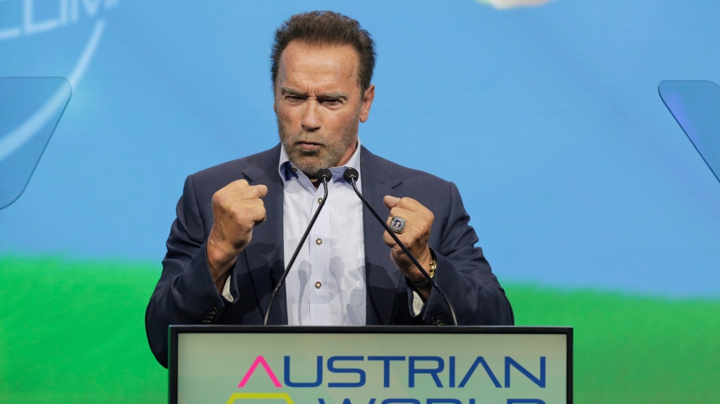 Arnold Schwarzenegge at Austrian World Summit