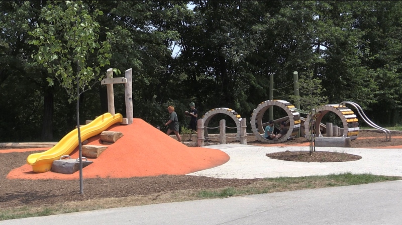 New natural playground in London, Ont. on July 5, 2021. (Daryl Newcombe/CTV London)