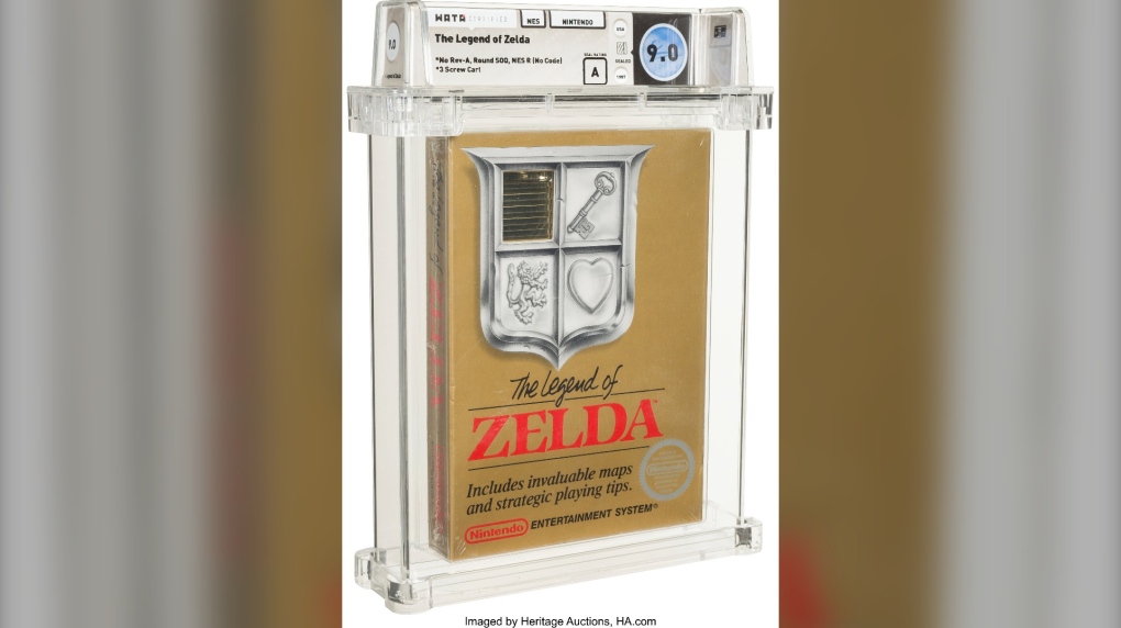 Unopened Legend of Zelda game from 1987 sells for $870,000
