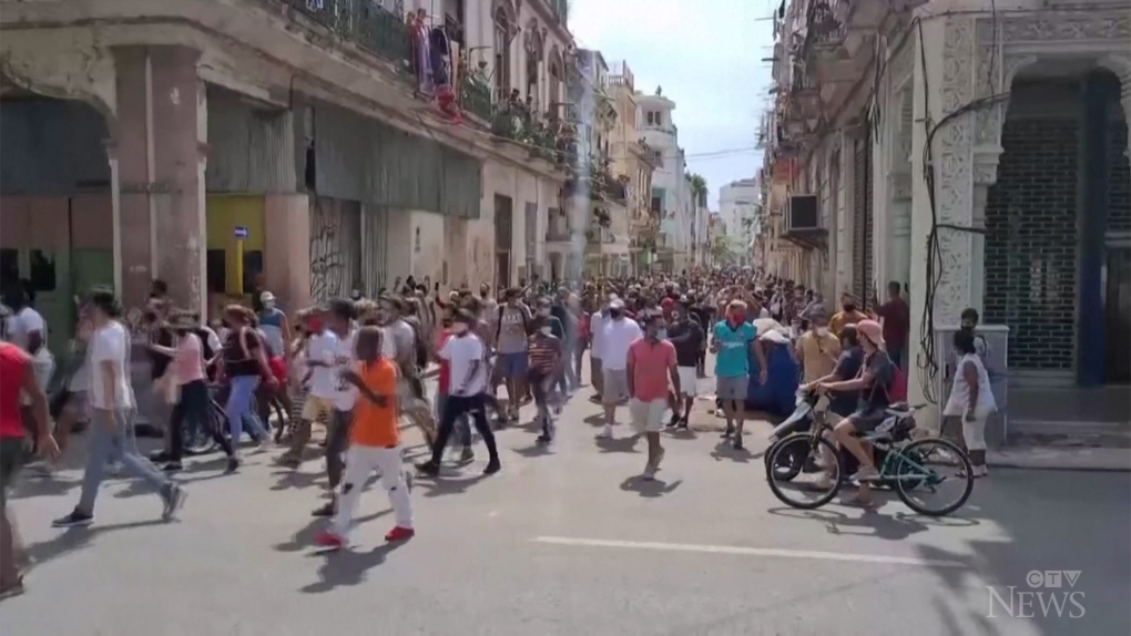 Anti-government protests held across Cuba