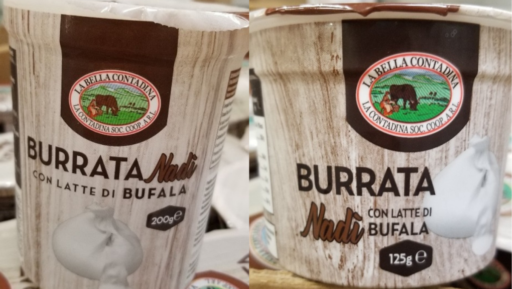 CFIA recalls two buffalo cheese products