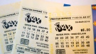 A lotto Max ticket is shown in Toronto on Monday Feb. 26, 2018. THE CANADIAN PRESS