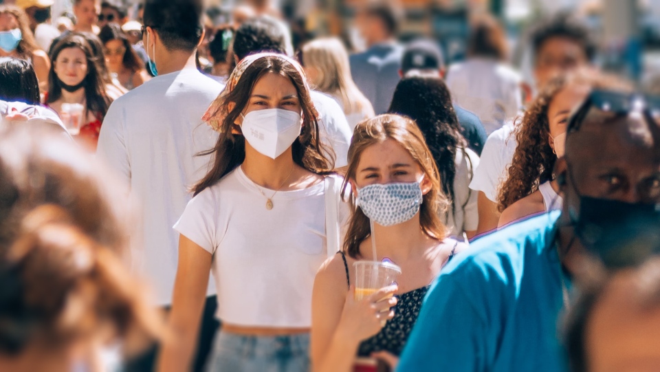People wearing masks during COVID-19 pandemic
