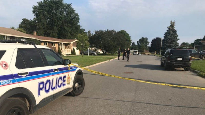 Ottawa Police investigating an overnight homicide on Sherry Lane in Nepean. (Jim O'Grady/CTV News Ottawa)