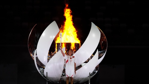 Naomi Osaka lights Olympic cauldron at Tokyo 2020 opening ceremony