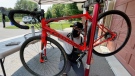 Lucas Zurawlev works on a bike in his garage, home of his business Z's Bike Fix/Ski Service. (Peter Szperling / CTV News Ottawa)