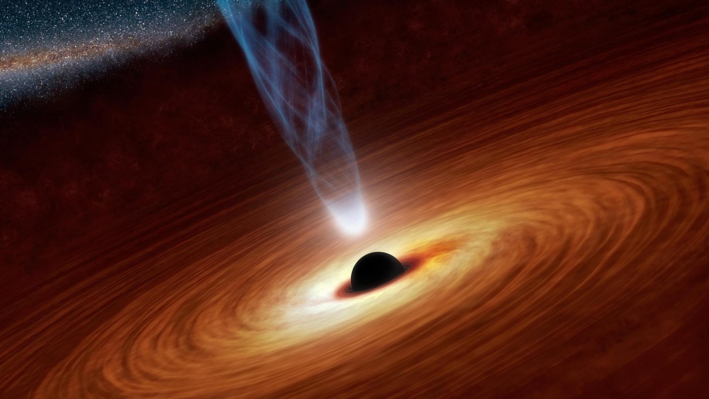 NASA black hole artist's illustration