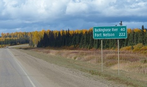 Fort Nelson Highway Sign (FILE)