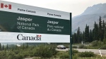 File photo. A sign along Highway 93 in Alberta, also known as the Banff-Windermere Parkway south of the Trans-Canada Highway and the Icefields Parkway, welcomes visitors to Jasper National Park. 